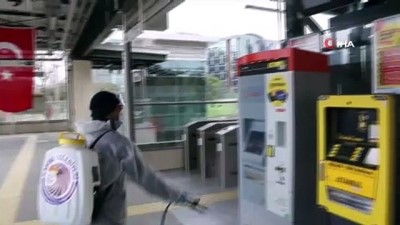 yuruyen merdiven -  Marmaray İstasyonları dezenfekte edildi Videosu