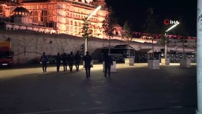 alabalik -  3 günlük sokağa çıkma kısıtlamasının başlamasıyla Taksim Meydanı boş kaldı Videosu