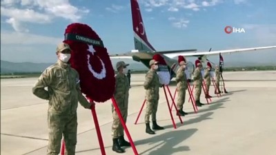  Şehit Güneş'in naaşı Elazığ'dan Ankara'ya uğurlandı