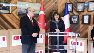 Türkiye'den Fransa'ya Tıbbi Malzeme Yardımı
