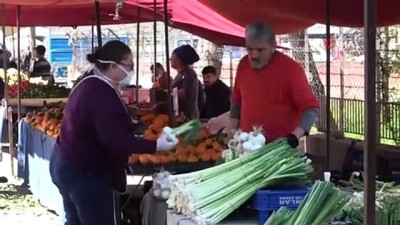 yok artik -  Adanalılar pazarda maske takma zorunluluğuna uymadı Videosu