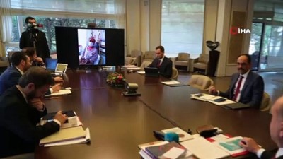 twitter -  Cumhurbaşkanı Erdoğan, video konferans yöntemiyle Covid-9 hastaları ile görüştü Videosu