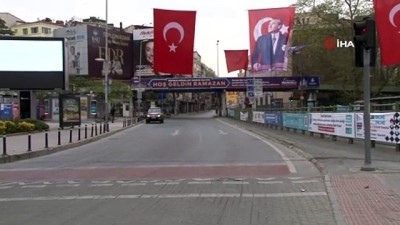 taksim meydani -  İstanbul’un merkezi yerleri 4’ncü kısıtlamada da boş kaldı Videosu