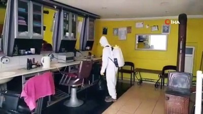  Berberler dezenfekte edildi