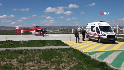  His kaybı yaşadı, helikopter ambulansla hastaneye kaldırıldı