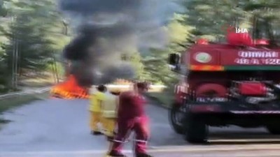 ormana -  Marmaris'te alev alev yanan araç kullanılmaz hale geldi Videosu