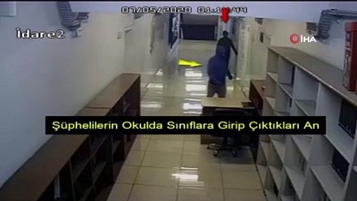 hirsiz -  Okuldaki hırsızlık anı kamerada Videosu