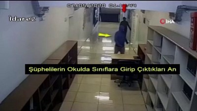 dizustu bilgisayar -  Okuldaki hırsızlık anı kamerada Videosu