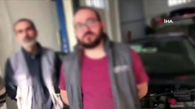 hirsiz -  Otomobil hırsızları çaldıkları aracı parçalarken böyle yakalandı Videosu