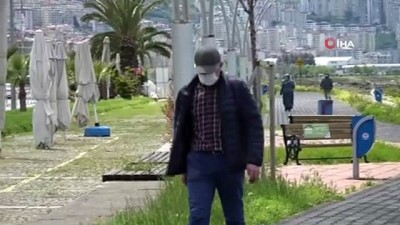gunesli hava -  Trabzon'da 65 yaş ve üstü yaşlılar yasak olduğu sahile akın etti Videosu