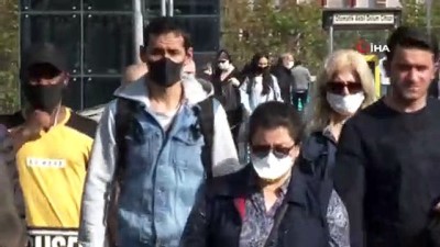  Kontrollü hayatın başlamasının ardından İstanbul'da trafik yoğunluğu