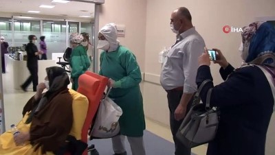 yasli kadin -  Kocasının cenazesinde korona virüs bulaşan kadın 42 gün sonra taburcu oldu Videosu