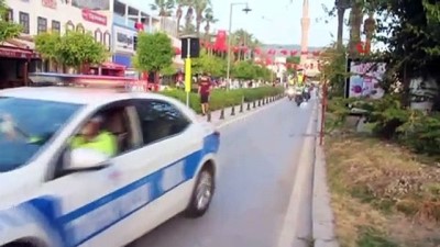 motorize ekip -  Motorize polisler kortej yaptı, Bodrumlular ayakta alkışladı Videosu