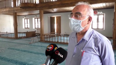 ibadet -  Tarihi Hacı Şeyh Camisinde restorasyon çalışması tamamlanıyor Videosu