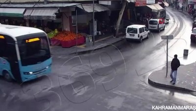  Kahramanmaraş’ta trafik kazaları kamerada