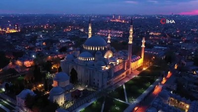 mahya -  Süleymaniye Camii’nde gün batımı hayran bıraktı Videosu