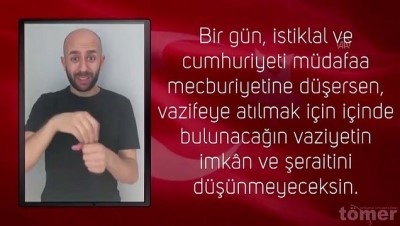 Atatürk'ün Gençliğe Hitabesi Türk işaret diline çevrildi - ANKARA