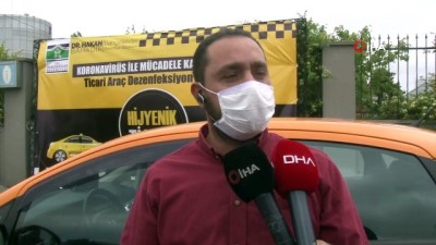 ticari taksi -  Bahçelievler’de taksilere yönelik dezenfektan çalışması Videosu