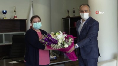 gecmis olsun -  Başkan Aktaş'tan kahraman hemşireye moral ziyareti Videosu