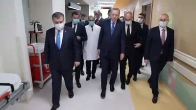 Cumhurbaşkanı Erdoğan, açılışı yapılan Başakşehir Çam ve Sakura Şehir Hastanesini gezdi - İSTANBUL
