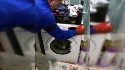 camasir makinesi -  Çamaşır makinesinin altındaki gizli bölmede 7 bin paket kaçak sigara ele geçirildi Videosu
