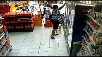 alkollu icecek -  Girdiği marketten 200 lira değerinde alkollü içecek çaldı...Hırsızlık anı kamerada Videosu