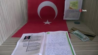  Karantinadan ayrılırken 100 dolarla birlikte not bıraktı