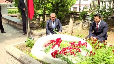 dusen ucak - BBP Genel Başkanı Destici, Muhsin Yazıcıoğlu'nun kabrini ziyaret etti - ANKARA Videosu