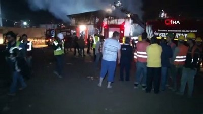  İstanbul Finans Merkezi şantiyesi alev alev yandı: 5 Yaralı