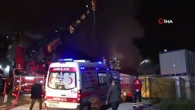  İstanbul Finans Merkezi şantiyesinde yangın çıktı