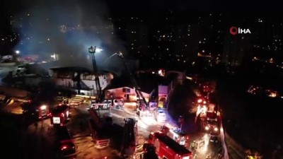  İstanbul Finans Merkezi şantiyesinde yangın çıktı