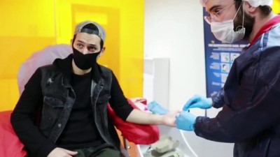 Oyuncu Murat Yıldırım'dan Türk Kızılay'a kan bağışı - İSTANBUL