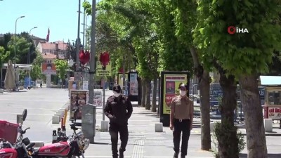 hayalet -  Sokağa çıkma yasağının ilk gününde Uşak'ta sessizlik hakim Videosu