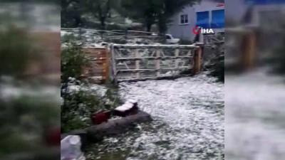 kar surprizi -  Tokat’ta yaylalar Mayıs ayında beyaza büründü Videosu
