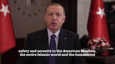 bayram mesaji -  ABD’li Müslümanlar için yayınladığı Ramazan Bayramı mesajında konuşan Cumhurbaşkanı Erdoğan: “Filistin topraklarının kimseye peşkeş çekilmesine göz yummayacağız” Videosu