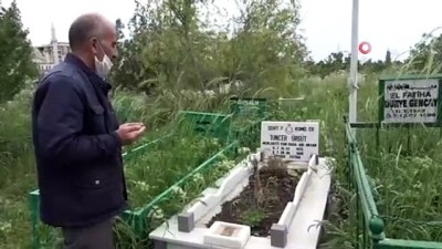 kabir ziyareti -  Bayram günü sessizliğe bürünen mezarlıkta kardeşine ve tüm şehitlere dua etti Videosu