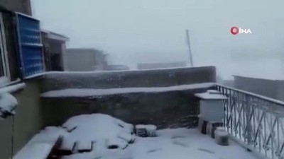 kar firtinasi -  Bayramda kışı yaşadılar Videosu