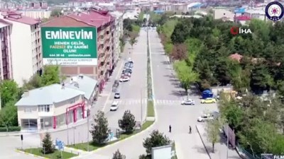  Erzurum’da denetimler havadan görüntülendi