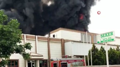 iplik fabrikasi -  Şanlıurfa'da iplik fabrikası alev alev yandı Videosu