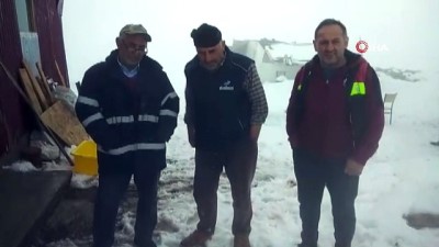 kar yiginlari -  Yaylada mahsur kalan vatandaşların imdadına ekipler yetişti Videosu