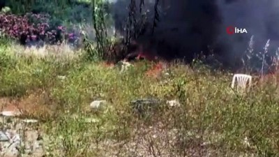 helikopter -  Çobanların yaktığı ateş orman yangını çıkardı Videosu
