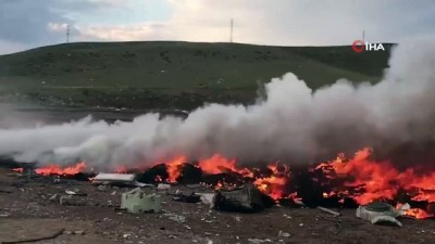 Çöplükte çıkan yangın korkuttu