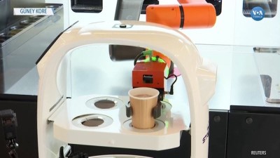 robotlar - Güney Kore’de Robot Elinden Kahve Videosu