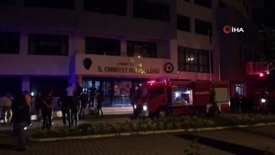  Sinop İl Emniyet Müdürlüğünde yangın