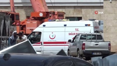 insaat iskelesi -  Diyarbakır’da inşaattan düşen 2 işçi yaralandı Videosu