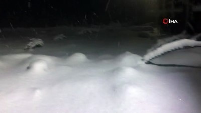  Kumalar Yaylası'nda kar yağışı başladı