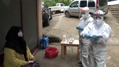 cay ureticileri -  Rize'ye gelen çay üreticilerine Korona virüs testleri yapılmaya devam ediliyor Videosu