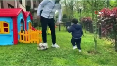 karantina - Guilherme'den karantinada oğluyla futbol keyfi Videosu