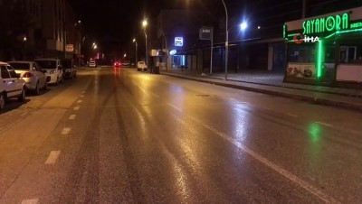 eve donus -  Sokağa çıkma kısıtlamasının başlamasıyla Bursa sessizliğe büründü Videosu