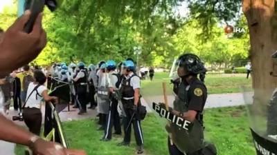 polis siddeti -  Polisten protestoculara sert müdahale Videosu
